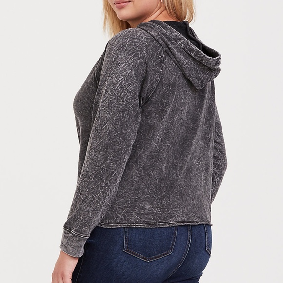 Torrid Black Midi Hoodie - Plus Size 00 - Picture 2 of 9